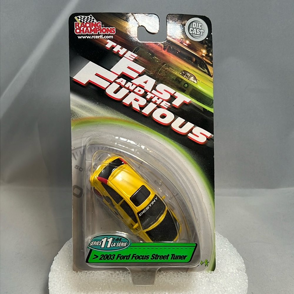 Racing Champions Ford Focus Street Tuner Fast & Furious Yellow Die-Cast Car 2003